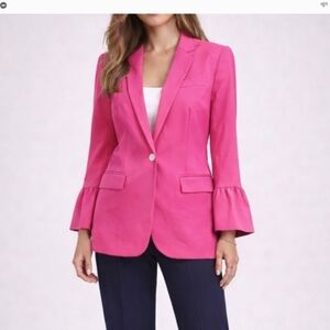 Michael Michael Kors Pink Bell Sleeve Blazer Size 8 NWT